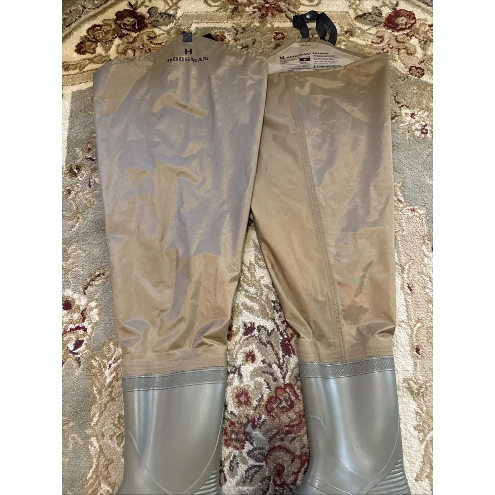 Hodgman Hip Waders Size Mens 11 PVC Nylon Fishing Hunting Waterproof. EUC